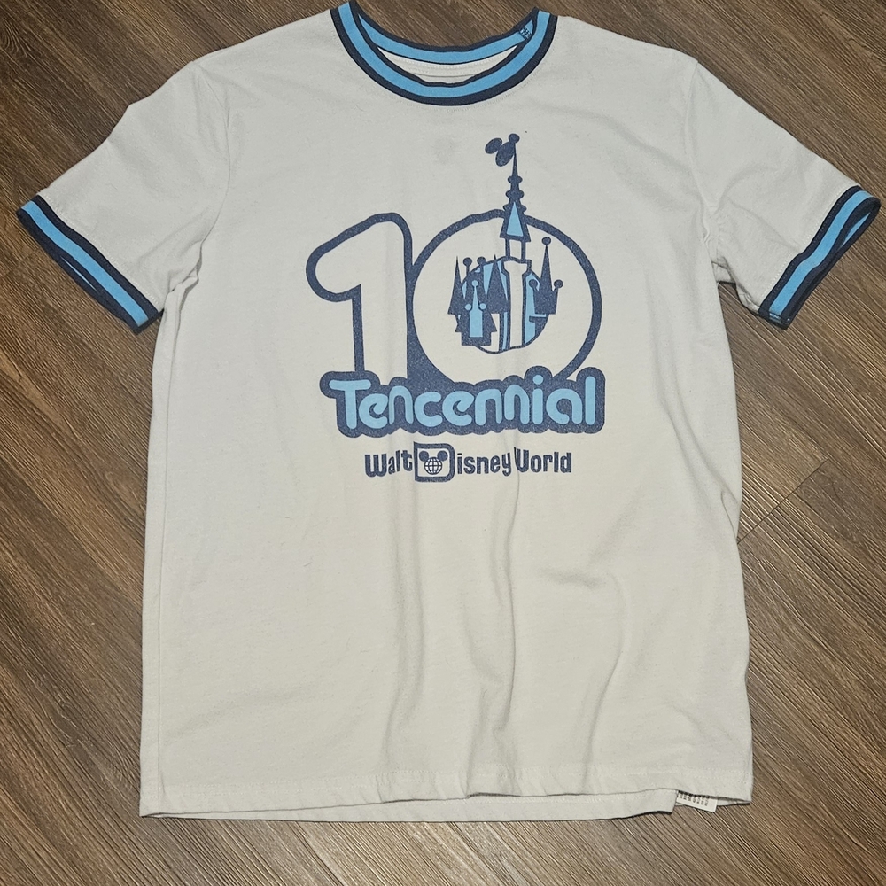 Walt Disney World White and Blue Tencennial Tee